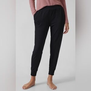 Athleta Black Wind Down Waffle knit joggers 3X oversized
